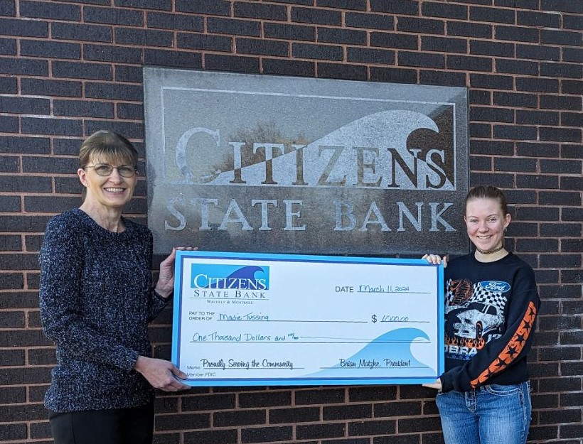 Scholarship Winner Madie Tussing